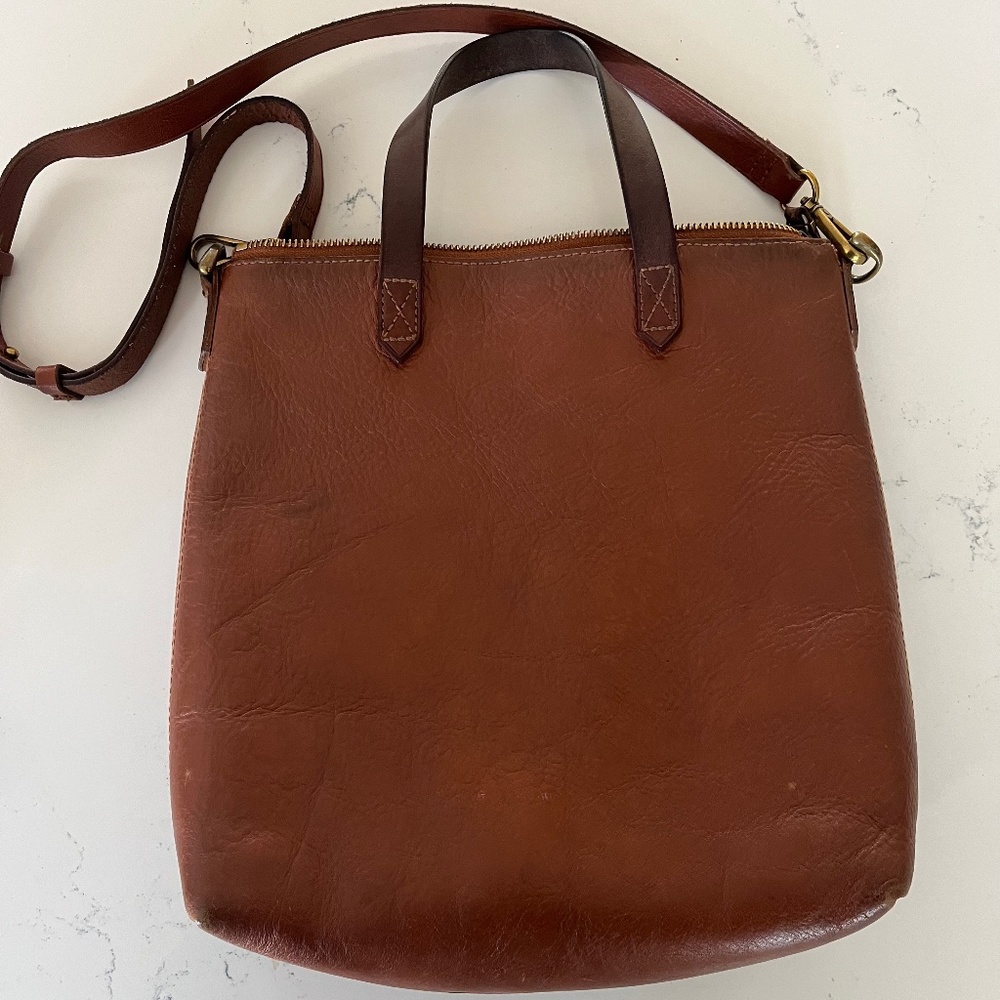 Madewell zip-top transport tote
